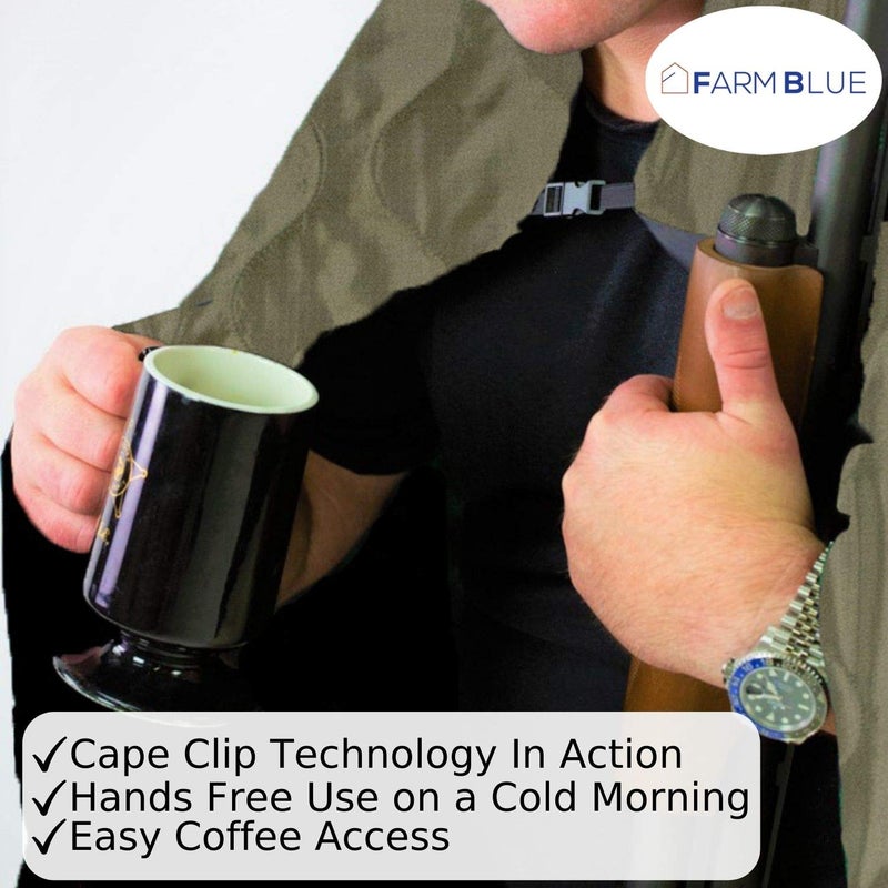Farm Blue بطانية الجيش الأخضر OD الزرقاء من المزرعة - بطانية تكتيكية خفيفة الوزن متعددة الوظائف لجميع الأحوال الجوية - معدات التخييم، الرحلات والمزيد - زيتون داكن - Image 4